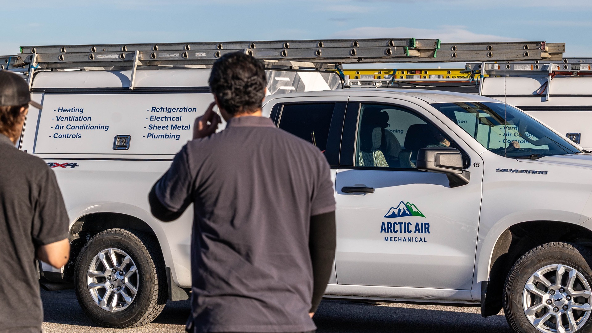 Arctic Air Mechanical truck branding
